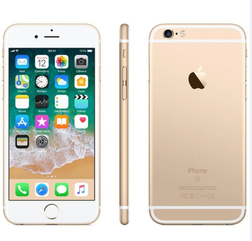 iPhone 6s 32gb Icloud Livre. Nf Cx Tela Rachada Funcional