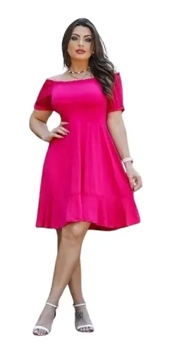 Vestido acinturado sales rodado plus size