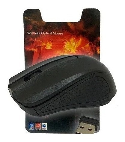 Mouse Óptico Wireless 1.000 Dpi Sem Fio Preto Envio Rapido