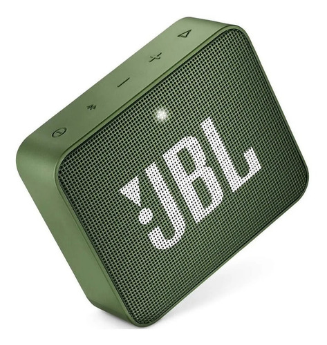 Imagen 2 de 3 de Parlante JBL Go 2 portátil con bluetooth waterproof moss green