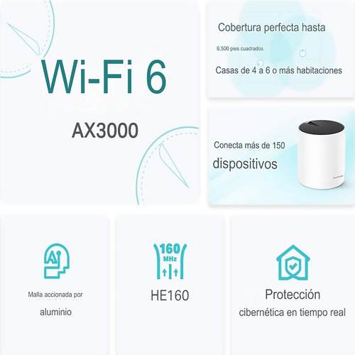 Tp-link Deco X55 3 Pack Mesh Sistema Wifi 6 Ax3000
