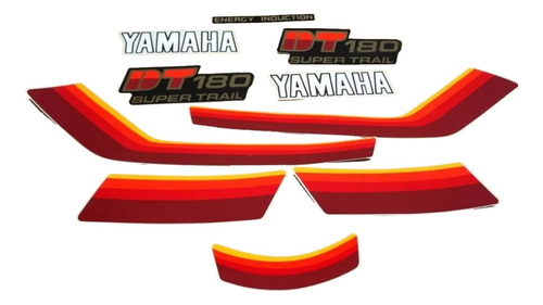 Kit Adesivos Yamaha Dt180 1984 Branca 00261