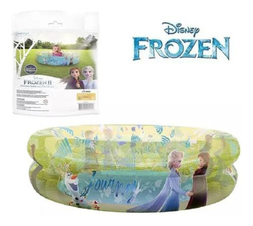 Piscina Inflável Frozen Disney 70l Plástico Vinil Redonda
