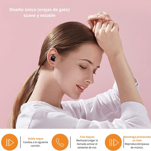 Auriculares Buds A3 - Inalámbricos Negro