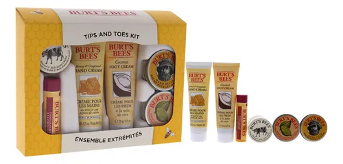 Set De Cuidado De La Piel Burts Bees En Puntas Y Dedos De Lo