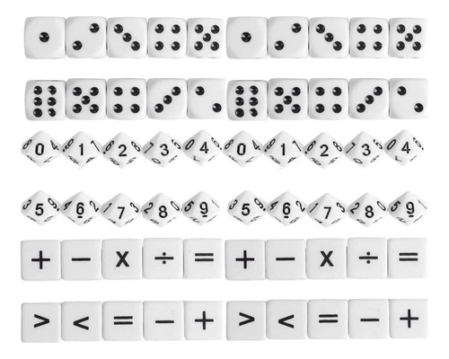 30x Suministros De Dados Matemáticos Juego De Troqueles De