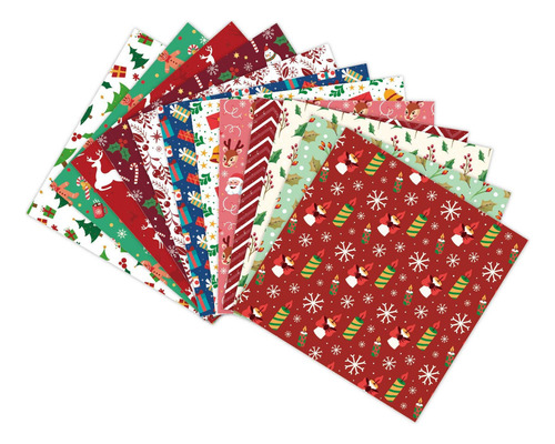 3 X 12 Piezas De Papel De Regalo Navideño, Suministros