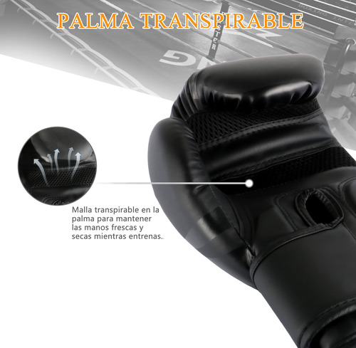 Guantes De Box Para Entrenamiento Con Protector Bucal Inclui