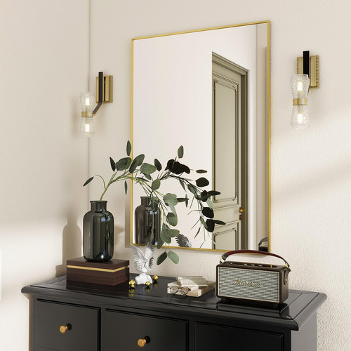 Beautypeak Espejo De Pared Rectangular De 20 X 28 Pulgadas