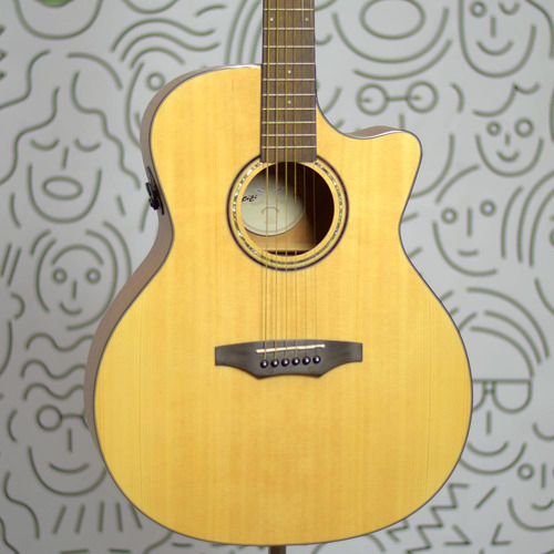 Violão Seizi Ryu Grand Auditorium Tampo Em Spruce Eletroacústico Afinador Embutido Recarregável Kaizen Bag Seizi Armor Com Palheta