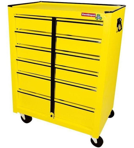 Gabinete Con 6 Gavetas, Mxsxd-001, 6 Gavetas, 16 17/32 Bas Color Amarillo