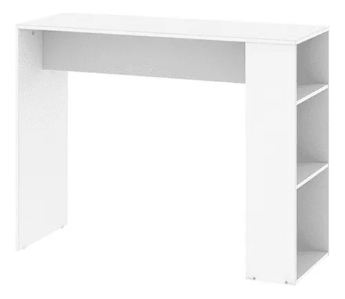 Isla Desayunador Cocina Moderna 120x45x92 Moderna Barra Blanco Blanco