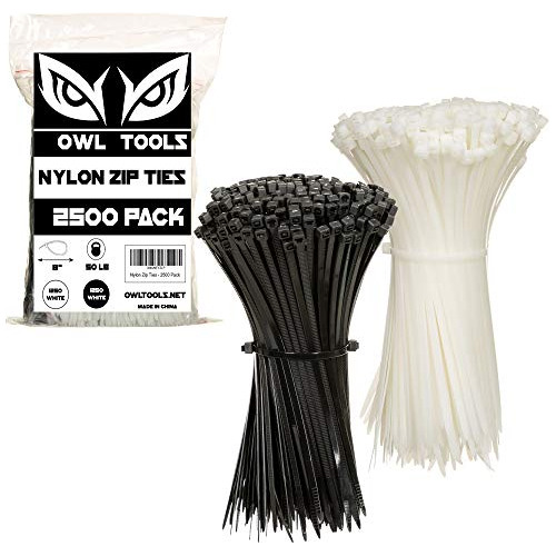 8 Pulgadas Zip Ties Bulk Pack De 1000 - 50lb Strength 61cfn