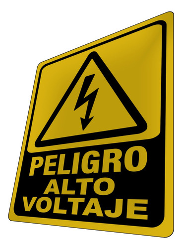 Letrero Peligro Alto Voltaje Señalización Seguridad Pictogra