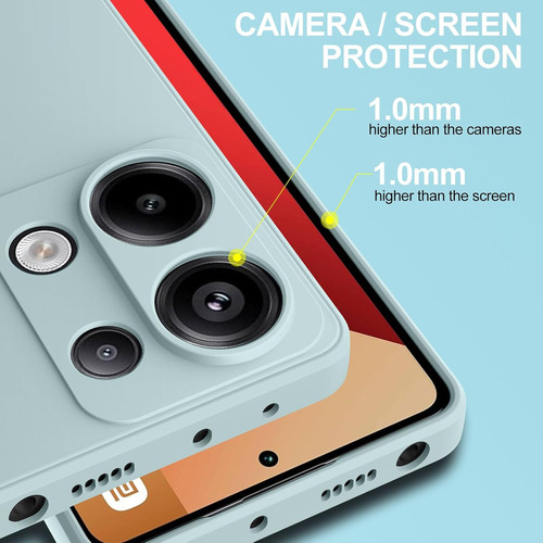 Funda Silicona Líquida Tpu Carcasa Para Poco M6 Pro 4g+mica Verde Redmi Note 13 Pro 4g/xiaomi Poco M6 Pro 4g/poco X6 Neo