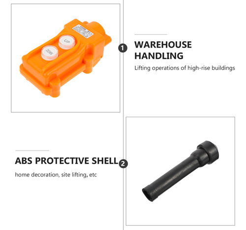 Práctico Botón De Grúa Para Accesorios, 1 Unidad (naranja)