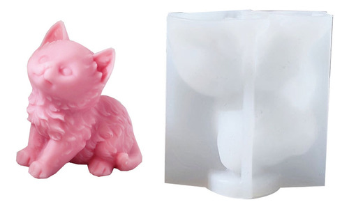 . Molde De Silicona For Velas Con Forma De Gato For Decoraci