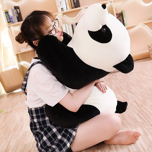 Boneca Almofada Panda Gigante, Ursinho De Pelúcia, Cama 50cm