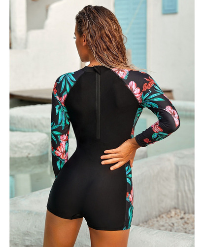 Traje De Baño Ajustado De Protección Solar De Verano