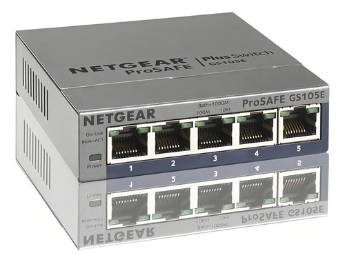Switch Ethernet Netgear Gs105e-200nas Con 5 Puertos Gigabit