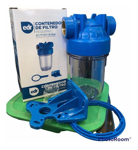 Filtro Para Agua Contenedor+carbon Activado 5 PuLG 1x1 Edr