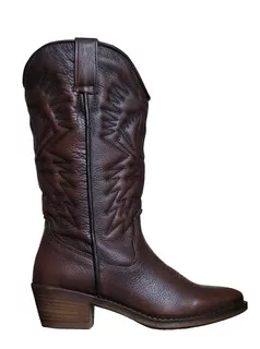 Botas Vaqueras Steve Madden Hayward Café Cognac Mujer