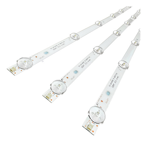 Kit 3 Tiras Leds Para Sansui Smx4019sm Aluminio Reforzado!!!
