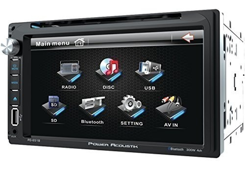Power Acoustik Pd 651b 6.5 Double Din In Dash Lcd