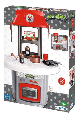 Cocina Chef 13 Accesorios Ecoiffier-100% Multicolor