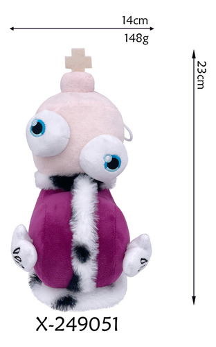Peluche The Amazing Digital Circus Bubble Man Queen, 6 Pieza