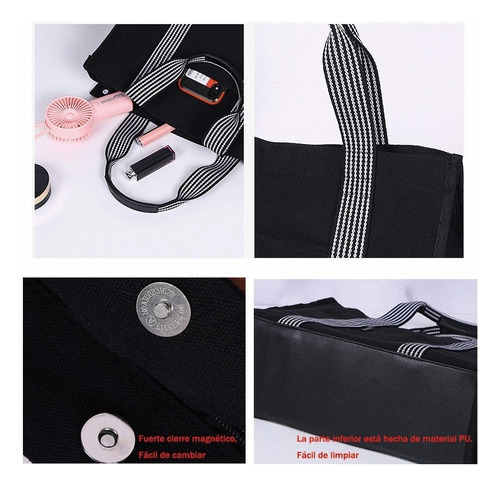 Bolso De Hombro For Mujer Bolso De Lona Portátil