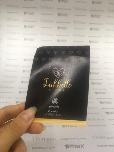 200 Cartinhas Agradecimento Personalizada Encomenda Chegou