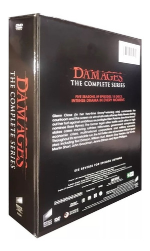 Damages Boxset La Serie Completa Temporadas 1 2 3 4 5 Dvd