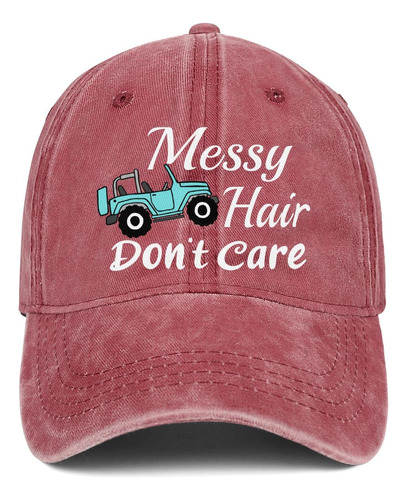 Sombrero Messy Hair Dont Care Para Mujer, Gorra De Béisbol A