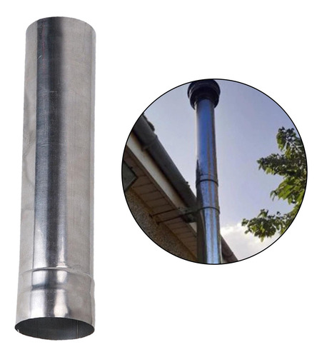 Estufa Tubo Chimenea Tubo De Tubo De 6cmx30cm Argén