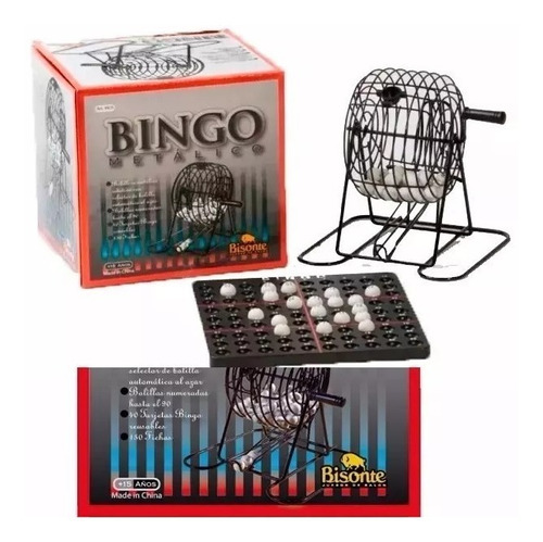 Juego De Bingo Con Bolillero Metalico - Sharif Express