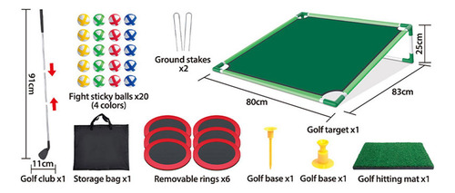 Juego De Golf Pong, Incluye Pelotas De Golf Bastidor Único