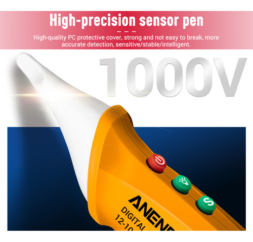 Aneng Detector De Voltaje Digital Lcd Sin Contacto Vc1018 12