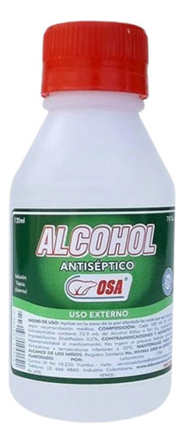 Alcohol Antiséptico De 120 Ml 