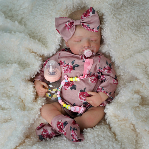 Brastoy Muñeca Bebé Reborn De Silicona Realista Niña 48cm