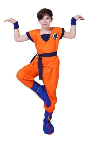 Disfraz De Dragon Ball Son Goku Kakarotto Para Adulto