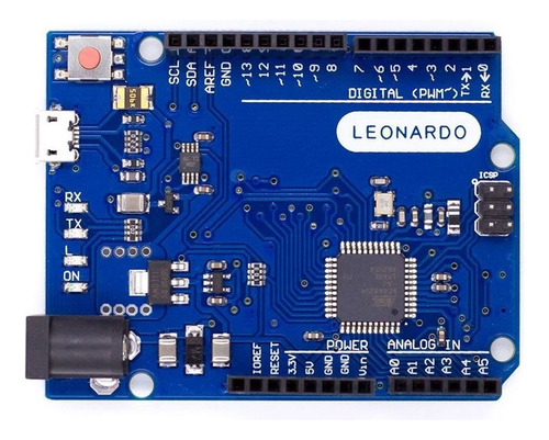 Placa Leonardo R3 Rev3 Atmega32u4 Com Cabo Usb Para Arduino