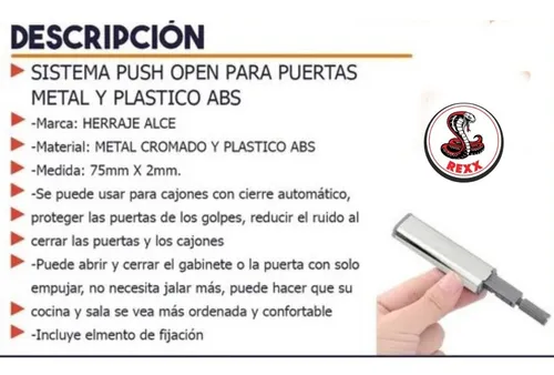 Expulsor Simple Push Open Magnético