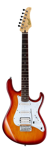 Guitarra elétrica Cort G Series G250 de  tília tobacco explosion com diapasão de jatobá