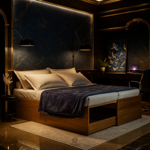 Cama Matrix Solteiro Casal E Com Auxiliar 3 Em 1 Luxo Mdf