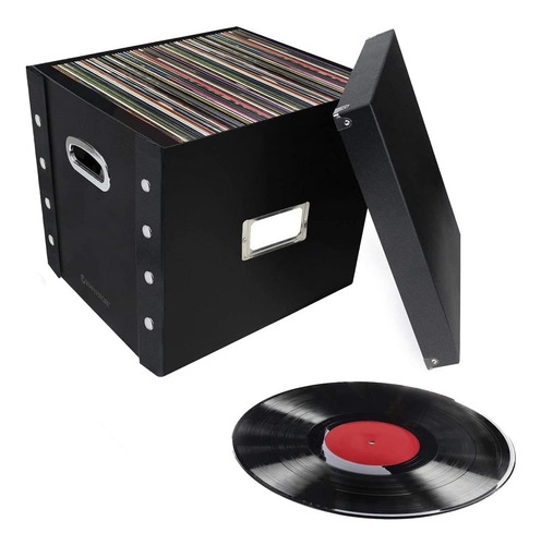 Caja Cubo Snap N Store Para Discos De Vinil Coleccionables 