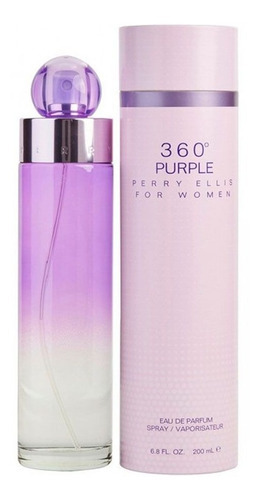 Perfume 360 Purple Para Mujer De Perry Ellis Edp 200ml Volumen De La Unidad 200 Ml