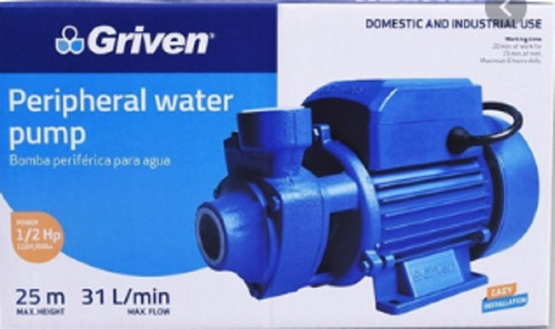 Bomba De Agua 1/2  Hp Griven