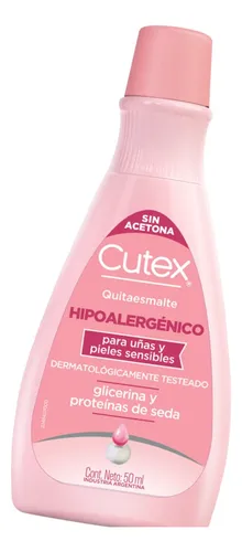 Cutex Quitaesmalte Hipoalergénico X 50 Ml.