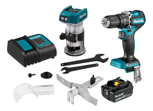 Combo Makita 18v Rotomartillo Brushless + Router Drt50